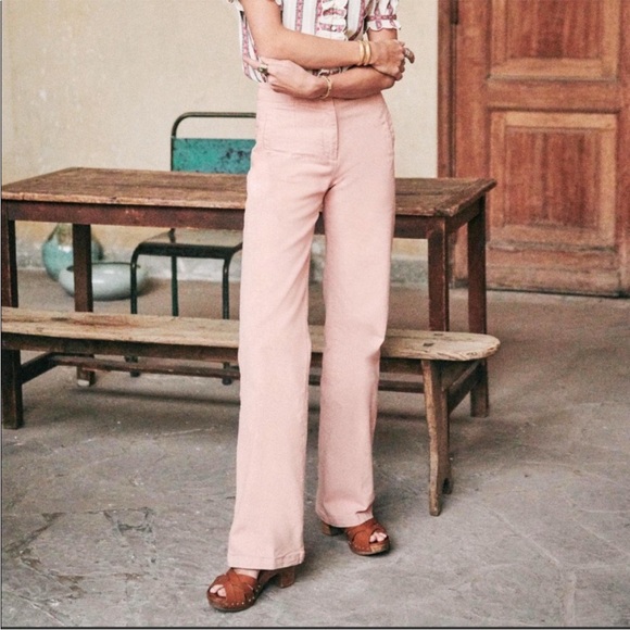 Sezane Pants - Sezane Martin Pink Trousers Size 38